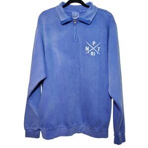 Newport RI Sweatshirt NPT Pullover Nautical Soft Coastal Quarter Zip Women's 2XL